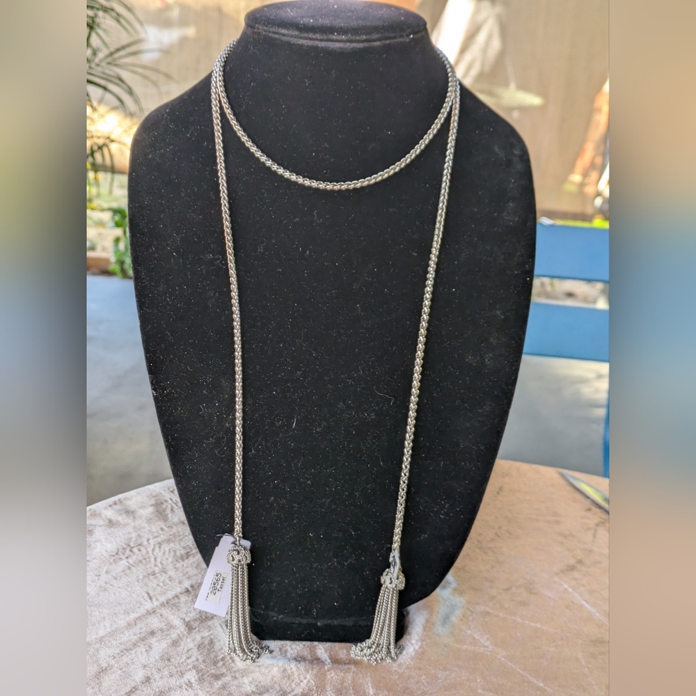 New Premier Designs Silver Tone 42" necklace